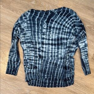 lululemon athletica Blue Tie-Dye Long Sleeve Top